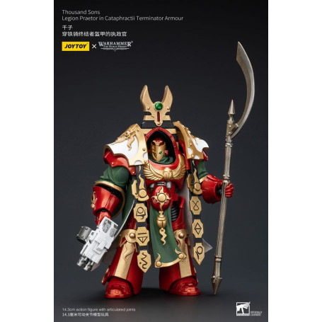 JoyToy Space Marines - Thousand sons Legion Praetor in Cataphractii Terminator Armour - 1/18 - La Herejía de Horus
