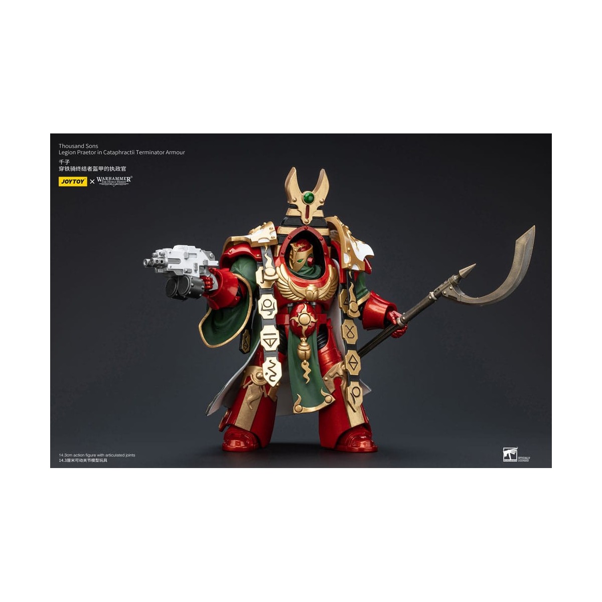 JoyToy Space Marines - Thousand sons Legion Praetor in Cataphractii Terminator Armour - 1/18 - La Herejía de Horus