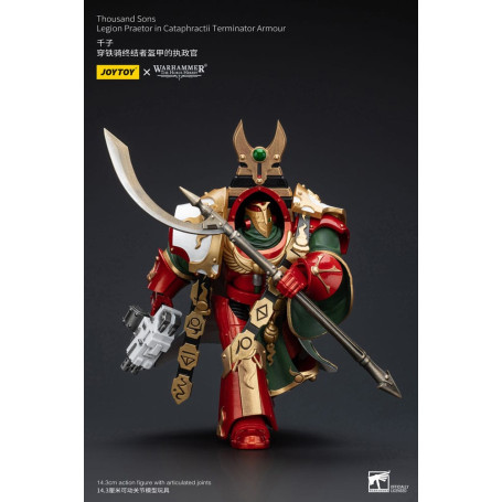 JoyToy Space Marines - Thousand sons Legion Praetor in Cataphractii Terminator Armour - 1/18 - La Herejía de Horus