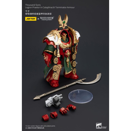 JoyToy Space Marines - Thousand sons Legion Praetor in Cataphractii Terminator Armour - 1/18 - La Herejía de Horus