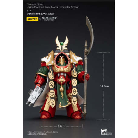 JoyToy Space Marines - Thousand sons Legion Praetor in Cataphractii Terminator Armour - 1/18 - La Herejía de Horus