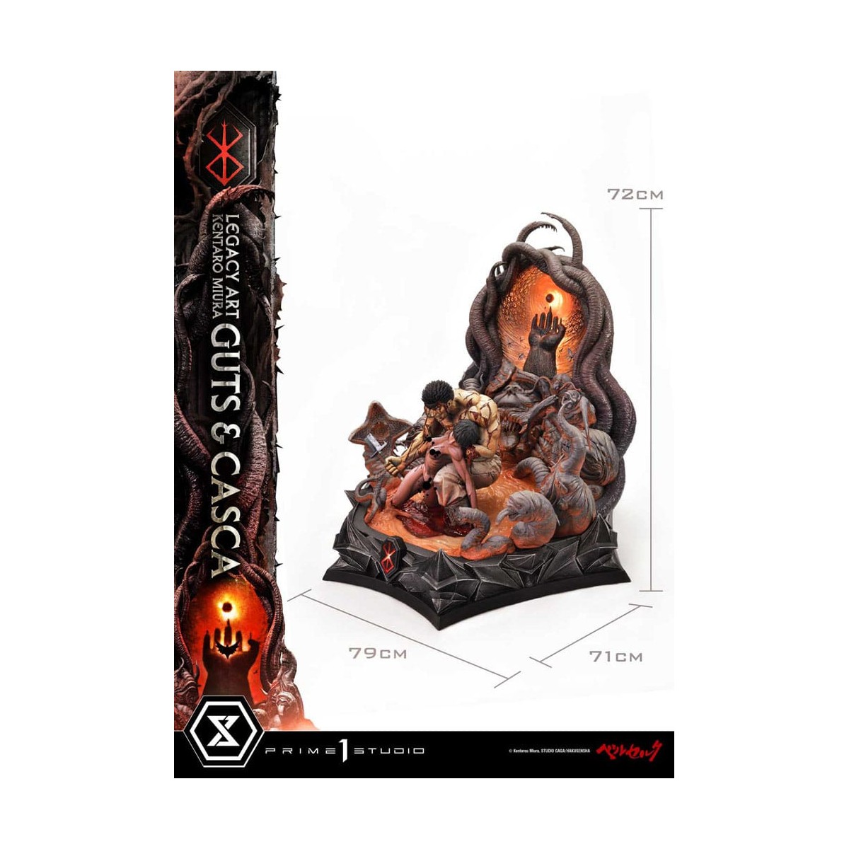 Prime 1 Studio Berserk - Kentaro Miura Legacy Art Berserker GUTS & CASCA 1/6 Scale Statue Bonus Version