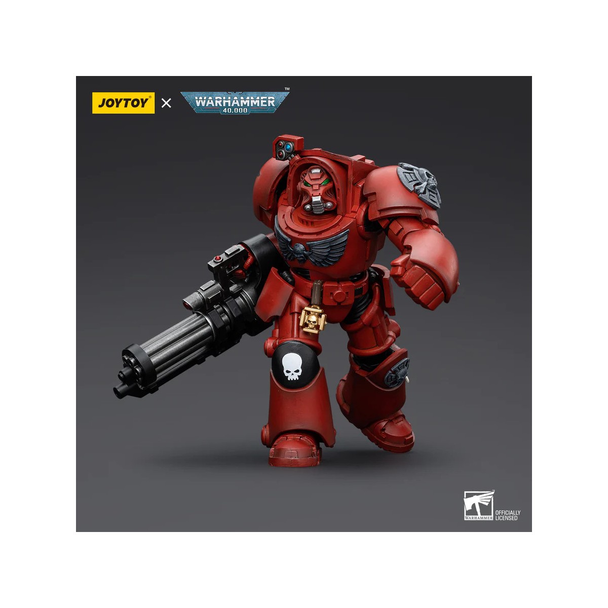 JoyToy Space Marines - Blood Angels Escuadra Terminator - Terminator con Canon de Asalto 1/18 - Warhammer 40K