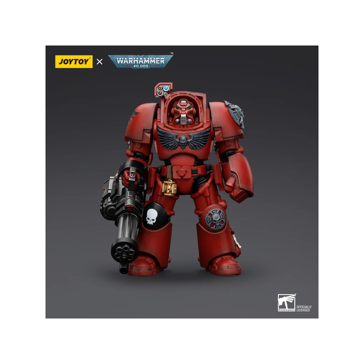 JoyToy Space Marines - Blood Angels Escuadra Terminator - Terminator con Canon de Asalto 1/18 - Warhammer 40K