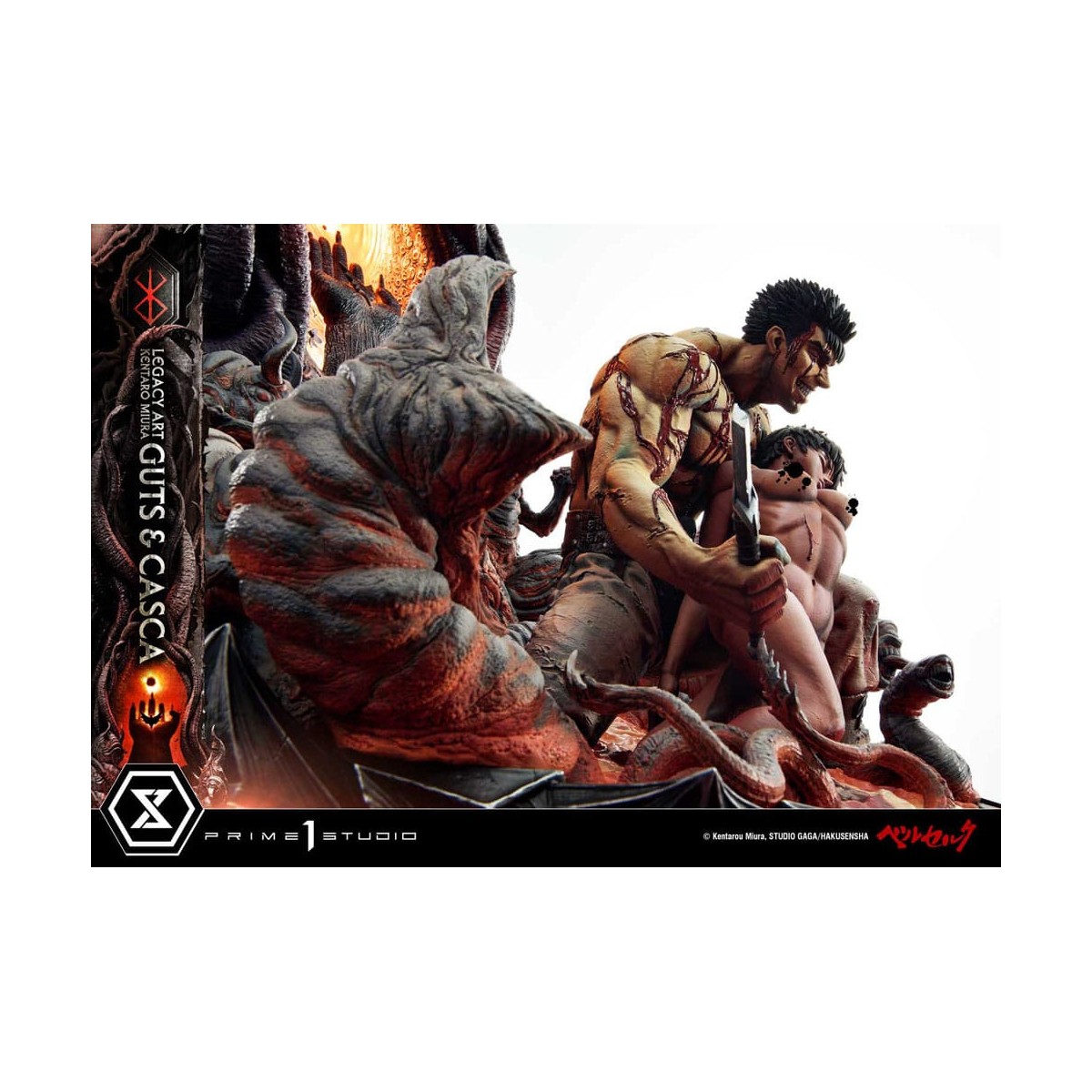 Prime 1 Studio Berserk - Kentaro Miura Legacy Art Berserker GUTS & CASCA Estatua a escala 1/6
