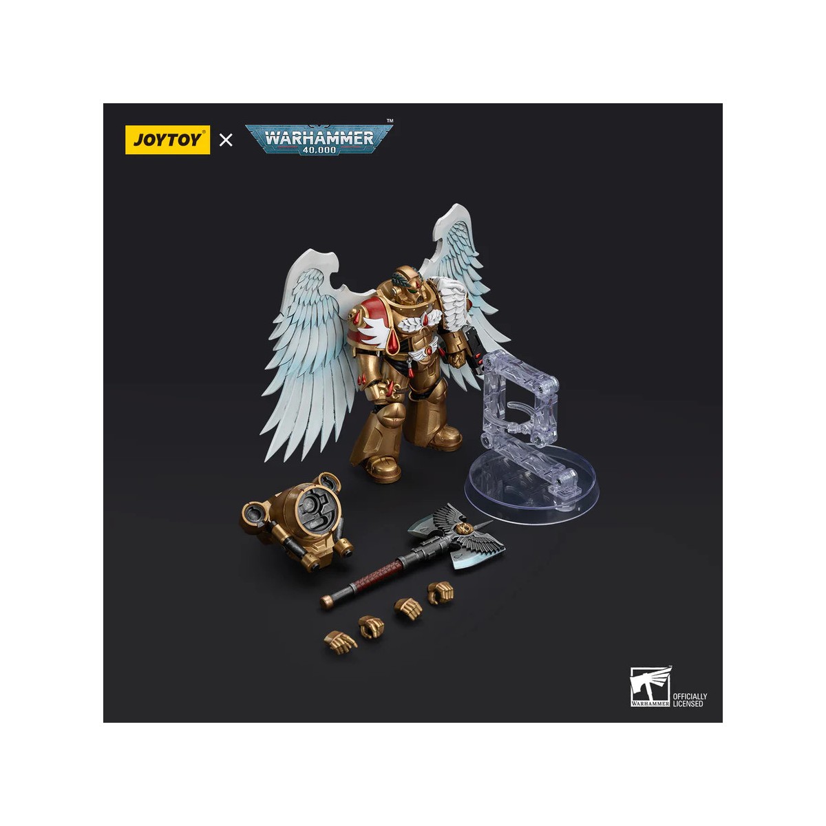 JoyToy Space Marines - Blood Angels Guardia Sanguinaria - Guardia Sanguinaria con Hacha 1/18 - Warhammer 40K