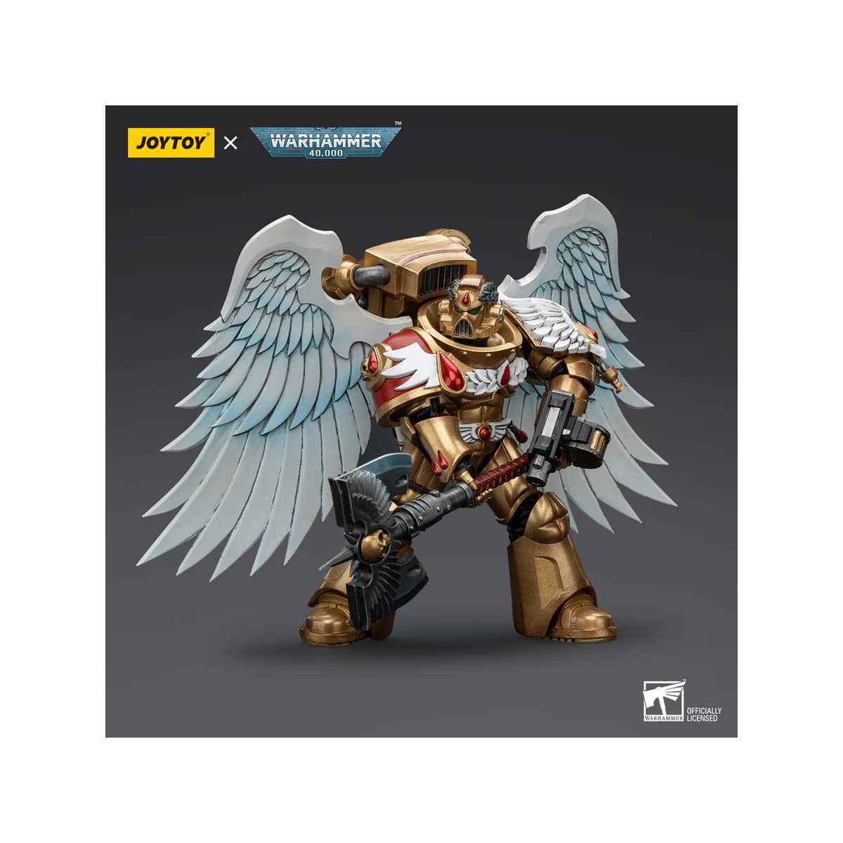 JoyToy Space Marines - Blood Angels Guardia Sanguinaria - Guardia Sanguinaria con Hacha 1/18 - Warhammer 40K