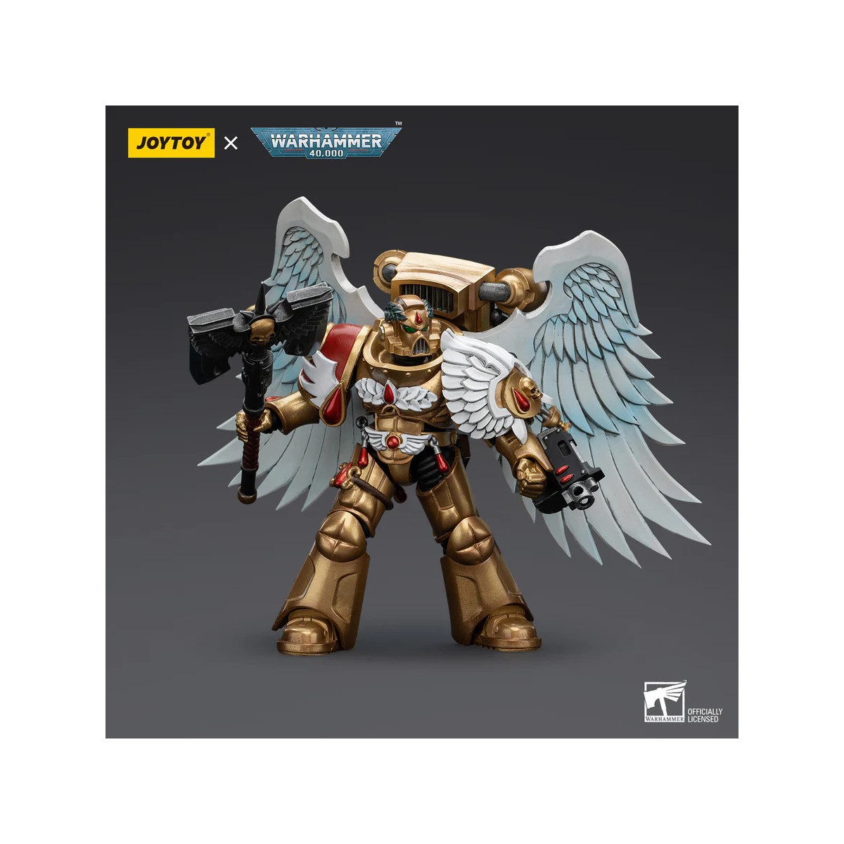 JoyToy Space Marines - Blood Angels Guardia Sanguinaria - Guardia Sanguinaria con Hacha 1/18 - Warhammer 40K