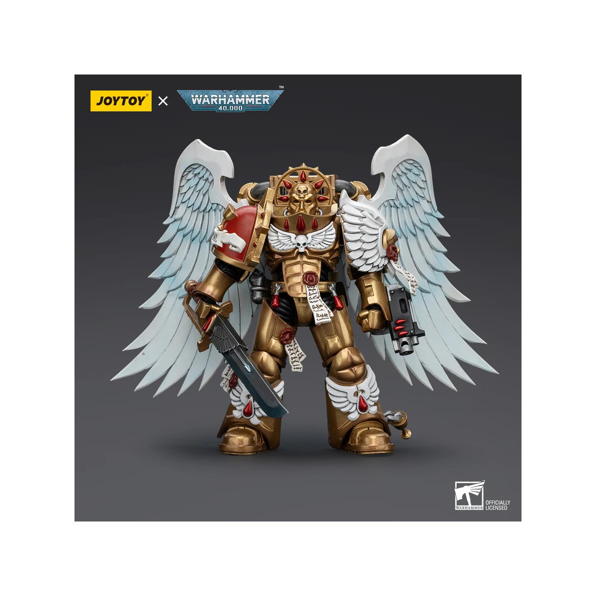 JoyToy Space Marines - Blood Angels Guardia Sanguinaria - Guardia Sanguinaria con Espada de Poder 1/18