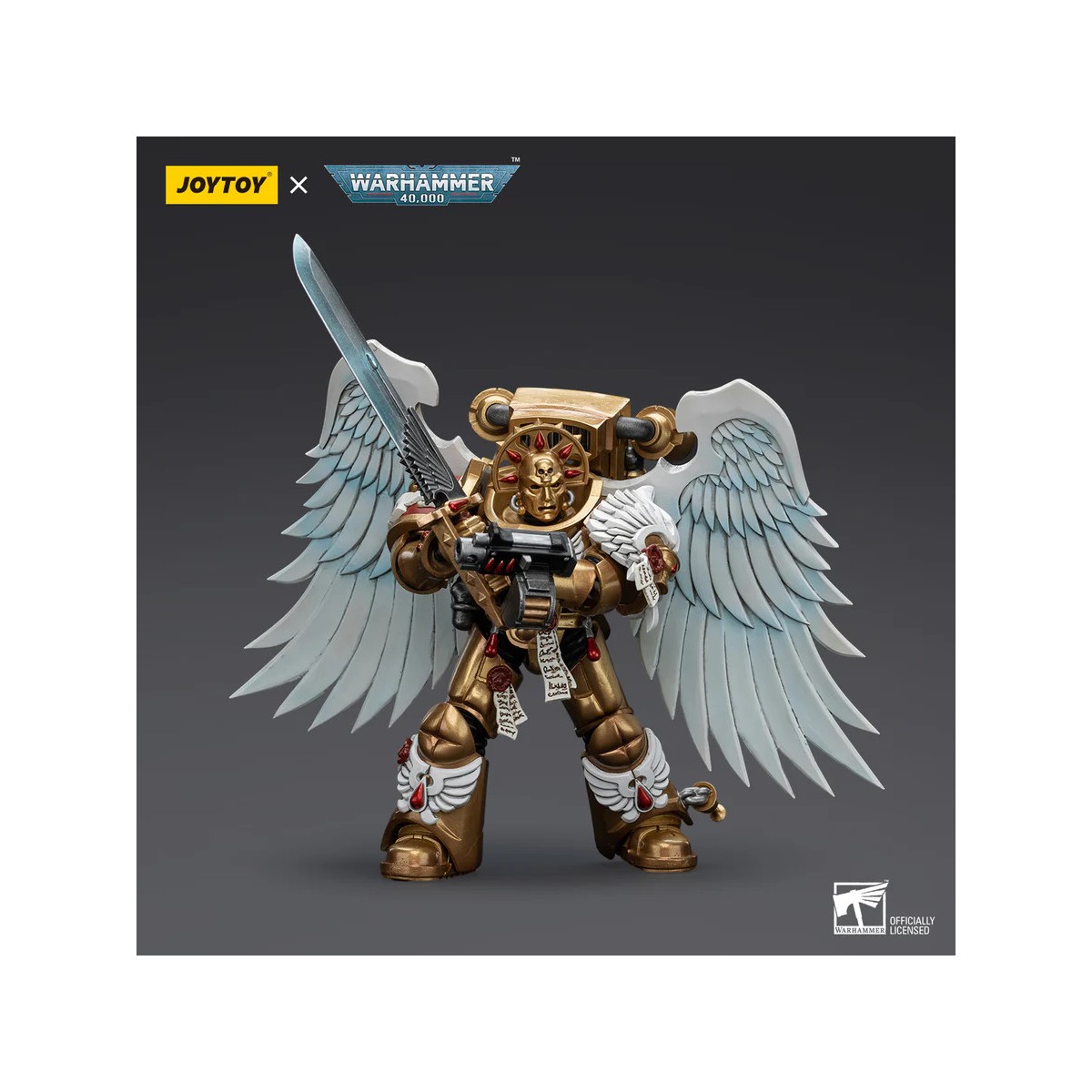 JoyToy Space Marines - Blood Angels Guardia Sanguinaria - Guardia Sanguinaria con Espada de Poder 1/18