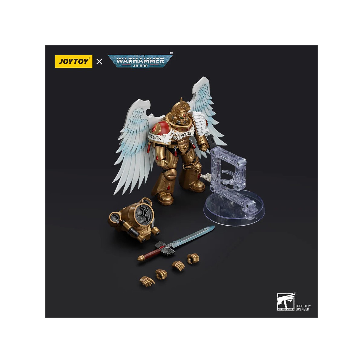 JoyToy Space Marines - Blood Angels Guardia Sanguinaria - Guardia Sanguinaria con Espada de Poder 1/18