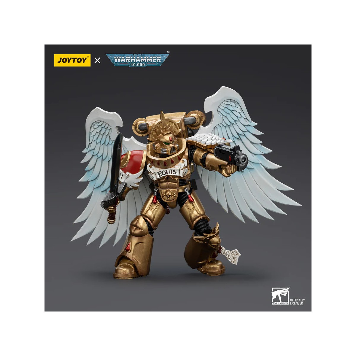 JoyToy Space Marines - Blood Angels Guardia Sanguinaria - Guardia Sanguinaria con Espada de Poder 1/18