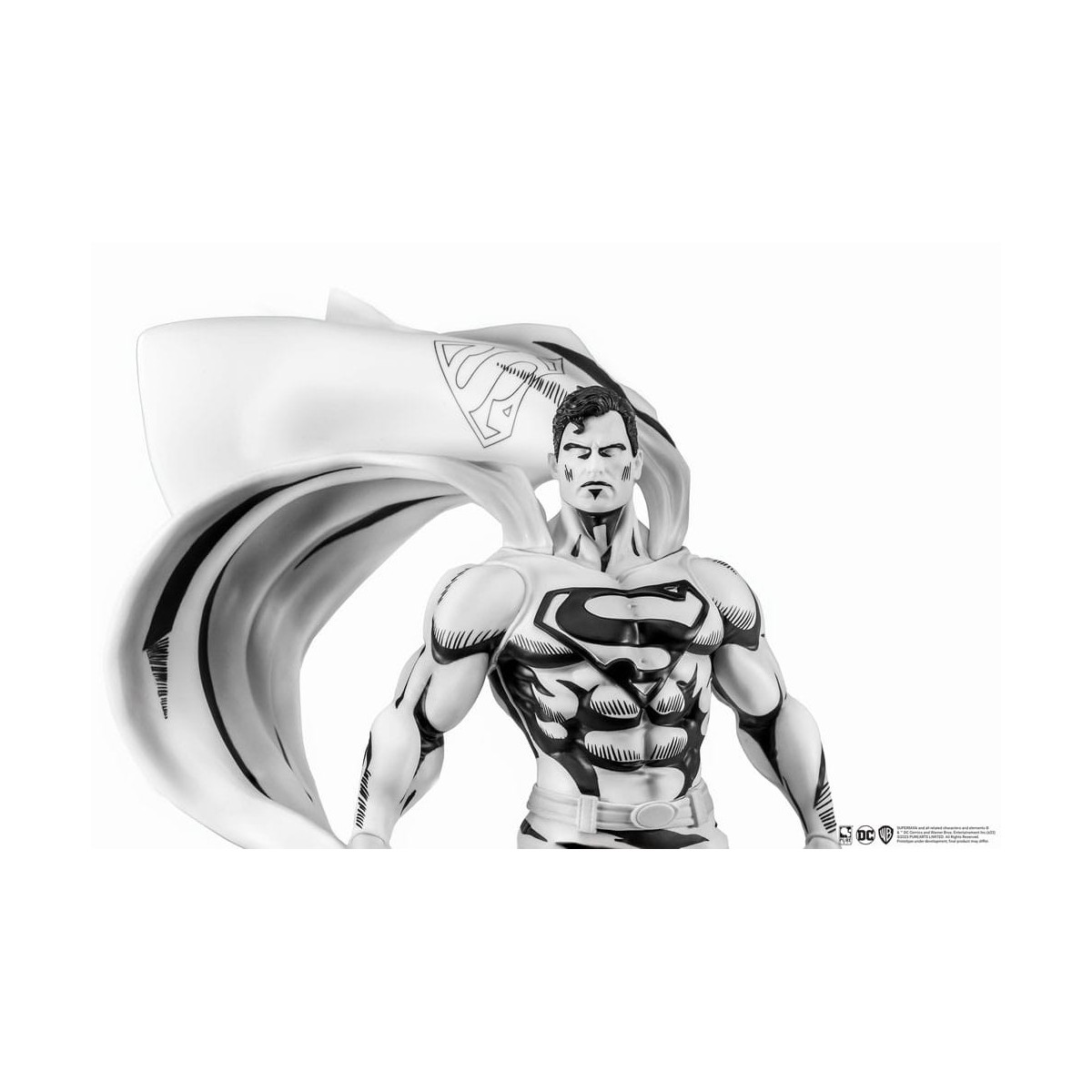 Pure Arts - Estatuilla PX - Superman Versión Blanco y Negro 1/8