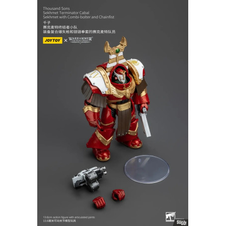 JoyToy Space Marines - Thousand sons Sekhmet Terminator Cabal - Sekhmet With Combi-Bolter And Chainfist - The Horus Heresy