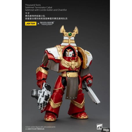 JoyToy Space Marines - Thousand sons Sekhmet Terminator Cabal - Sekhmet With Combi-Bolter And Chainfist - The Horus Heresy