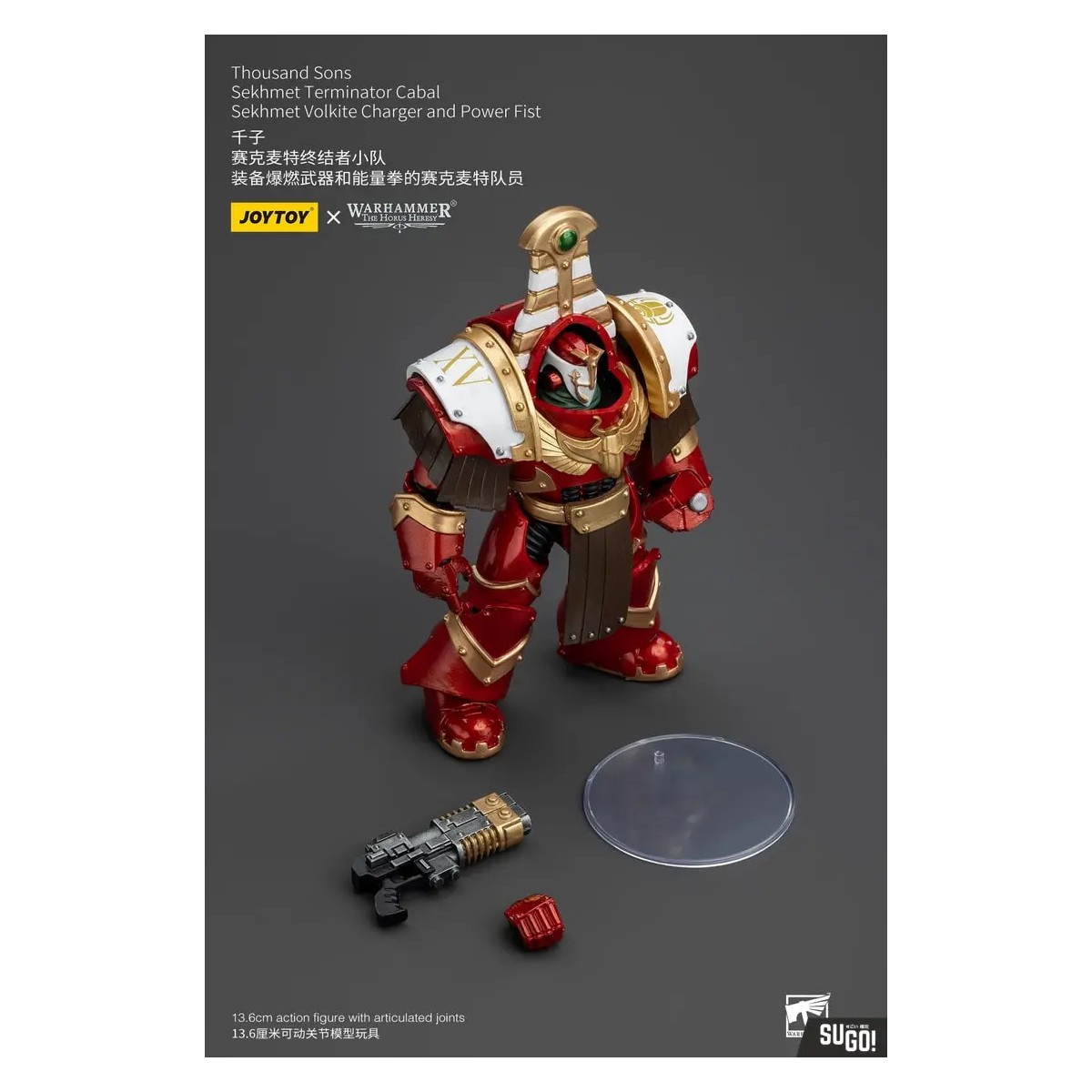 JoyToy Space Marines - Thousand sons Sekhmet Terminator Cabal - Sekhmet Con Cargador Volkite y Puño de Poder