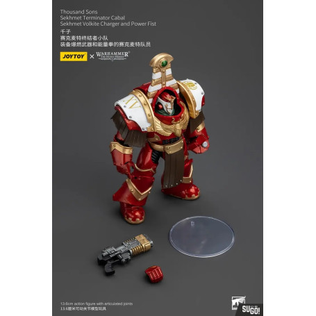 JoyToy Space Marines - Thousand sons Sekhmet Terminator Cabal - Sekhmet Con Cargador Volkite y Puño de Poder