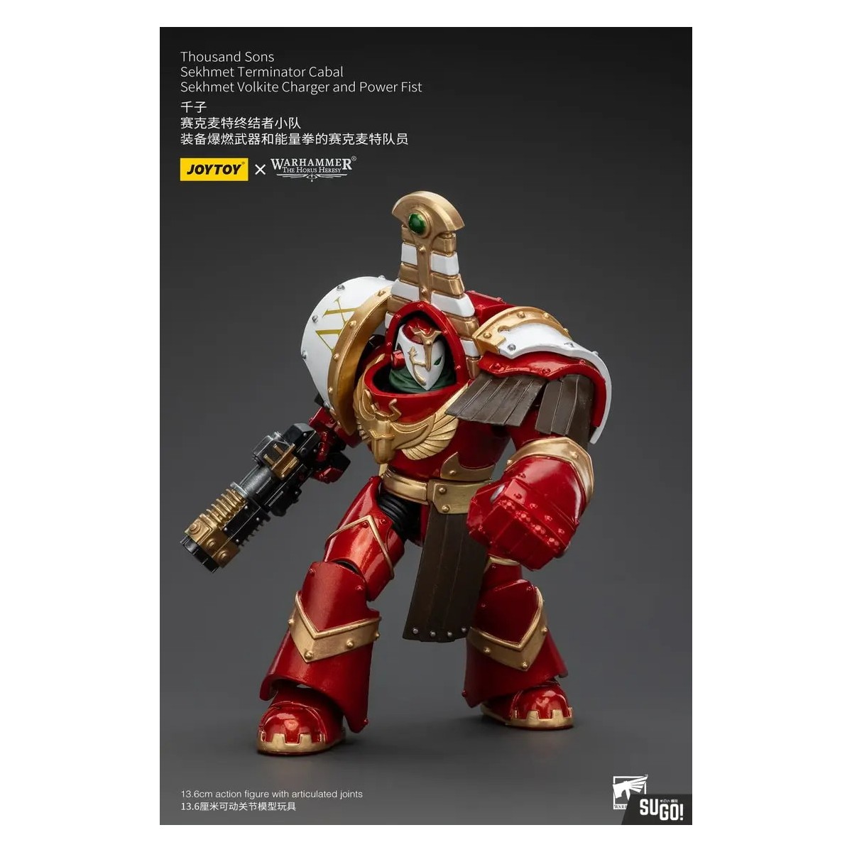 JoyToy Space Marines - Thousand sons Sekhmet Terminator Cabal - Sekhmet Con Cargador Volkite y Puño de Poder