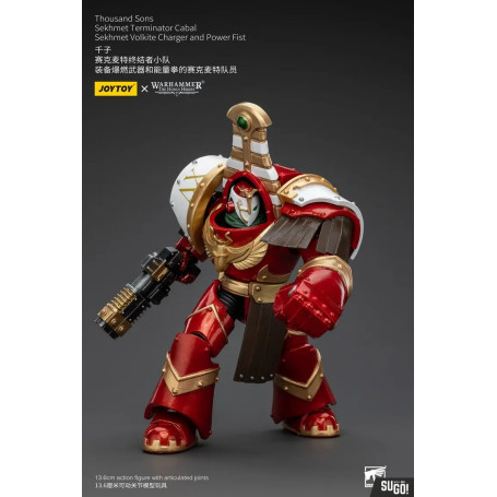 JoyToy Space Marines - Thousand sons Sekhmet Terminator Cabal - Sekhmet Con Cargador Volkite y Puño de Poder