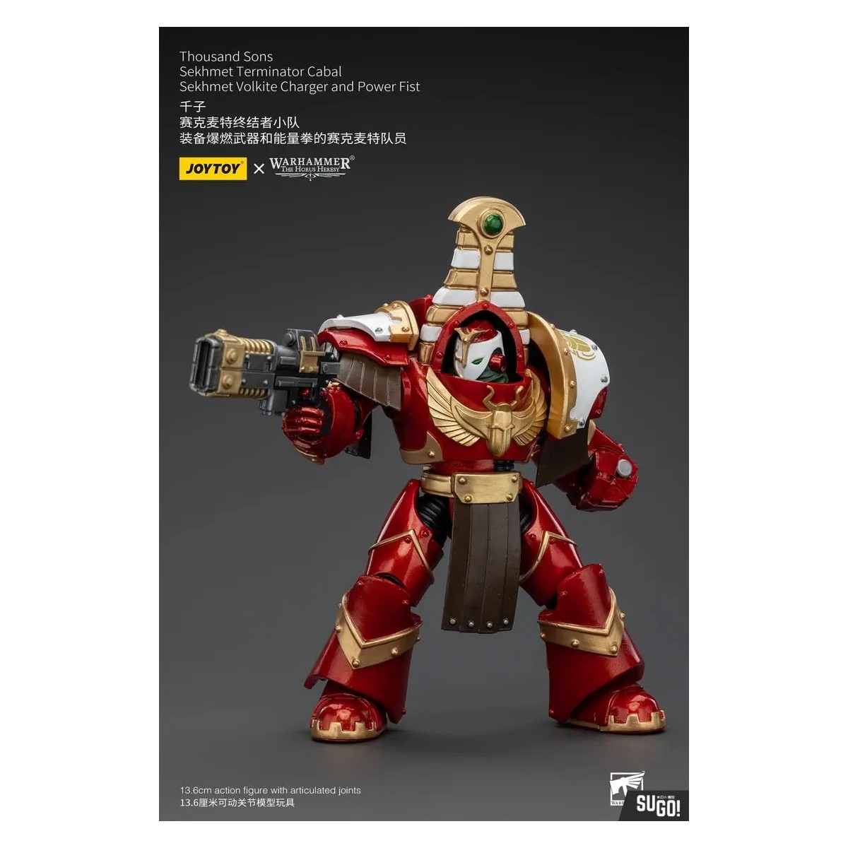 JoyToy Space Marines - Thousand sons Sekhmet Terminator Cabal - Sekhmet Con Cargador Volkite y Puño de Poder