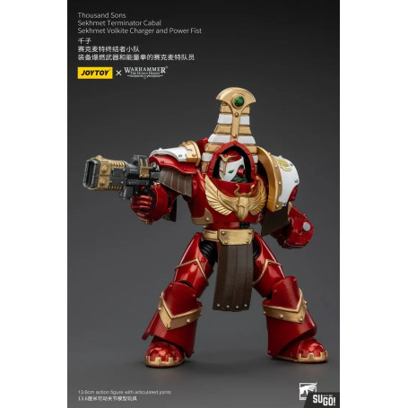 JoyToy Space Marines - Thousand sons Sekhmet Terminator Cabal - Sekhmet Con Cargador Volkite y Puño de Poder