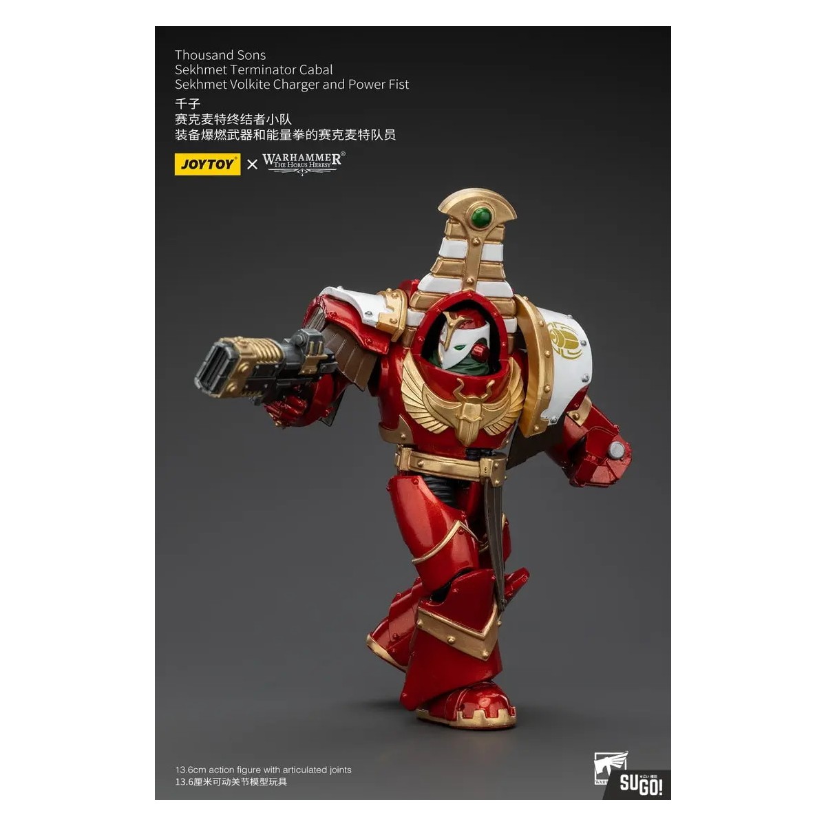 JoyToy Space Marines - Thousand sons Sekhmet Terminator Cabal - Sekhmet Con Cargador Volkite y Puño de Poder