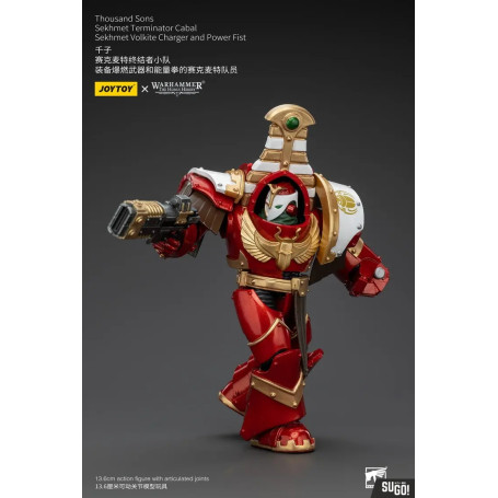 JoyToy Space Marines - Thousand sons Sekhmet Terminator Cabal - Sekhmet Con Cargador Volkite y Puño de Poder