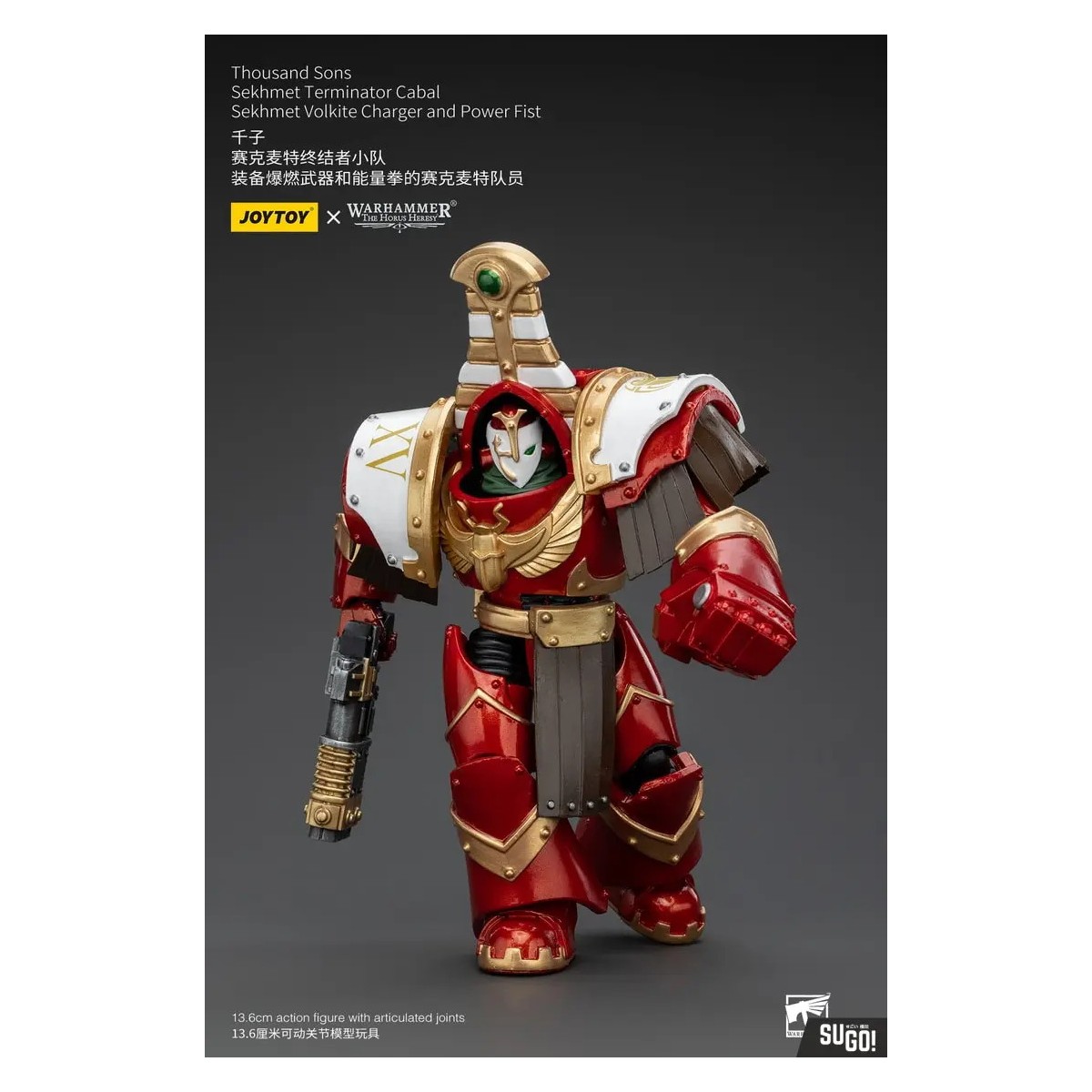 JoyToy Space Marines - Thousand sons Sekhmet Terminator Cabal - Sekhmet Con Cargador Volkite y Puño de Poder
