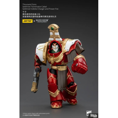 JoyToy Space Marines - Thousand sons Sekhmet Terminator Cabal - Sekhmet Con Cargador Volkite y Puño de Poder