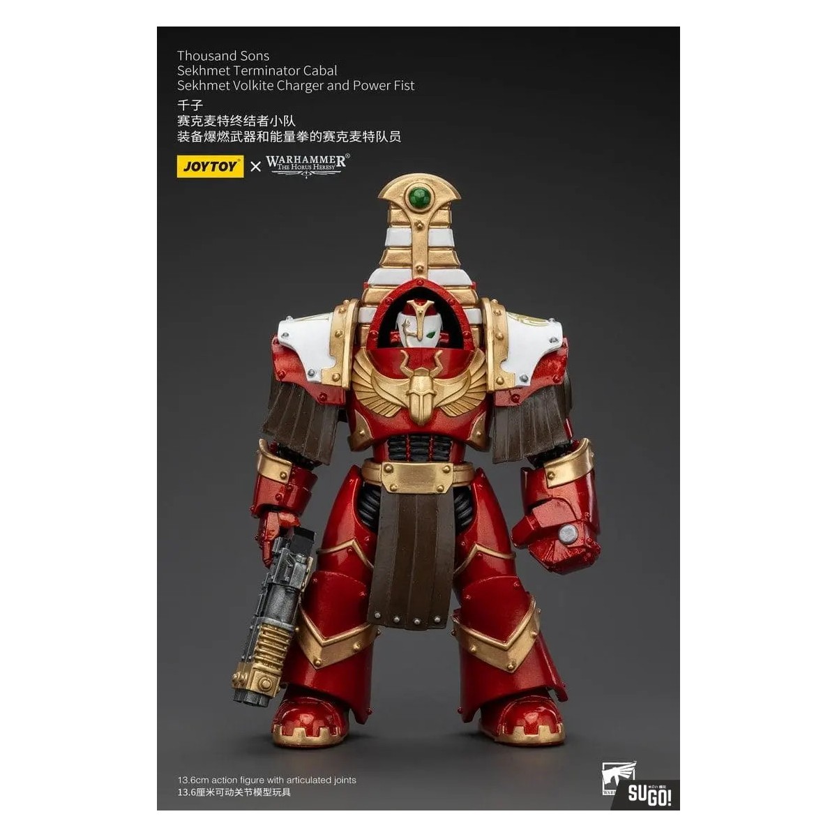 JoyToy Space Marines - Thousand sons Sekhmet Terminator Cabal - Sekhmet Con Cargador Volkite y Puño de Poder
