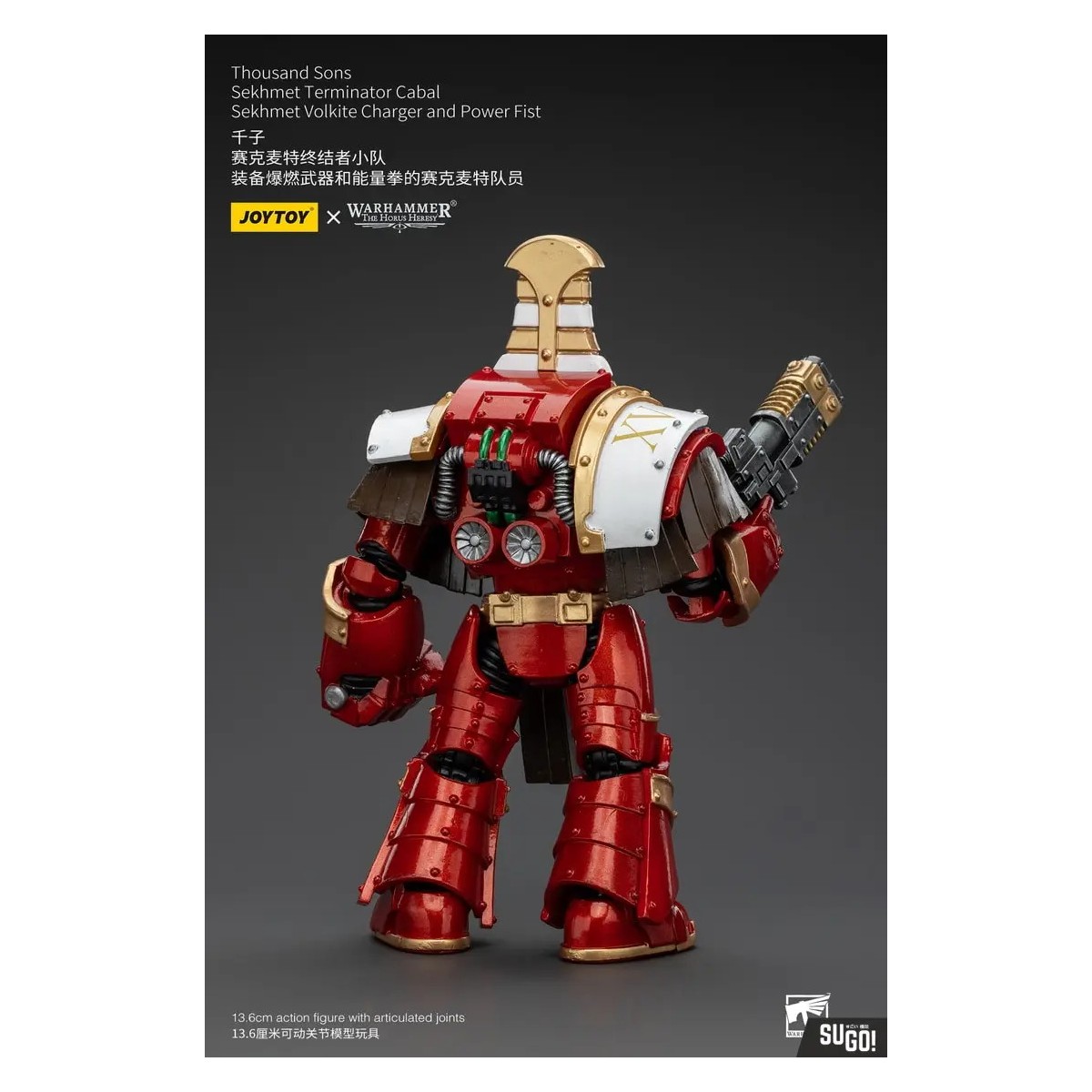 JoyToy Space Marines - Thousand sons Sekhmet Terminator Cabal - Sekhmet Con Cargador Volkite y Puño de Poder