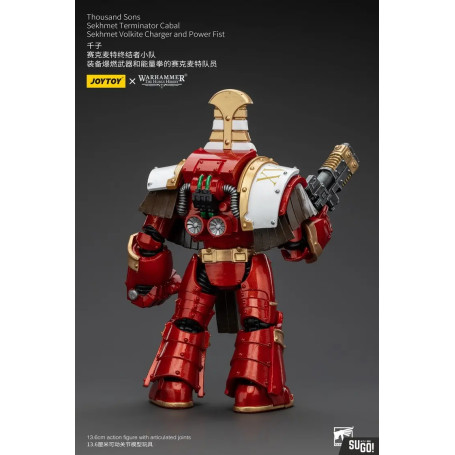 JoyToy Space Marines - Thousand sons Sekhmet Terminator Cabal - Sekhmet Con Cargador Volkite y Puño de Poder
