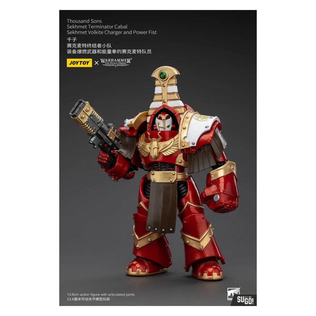 JoyToy Space Marines - Thousand sons Sekhmet Terminator Cabal - Sekhmet Con Cargador Volkite y Puño de Poder