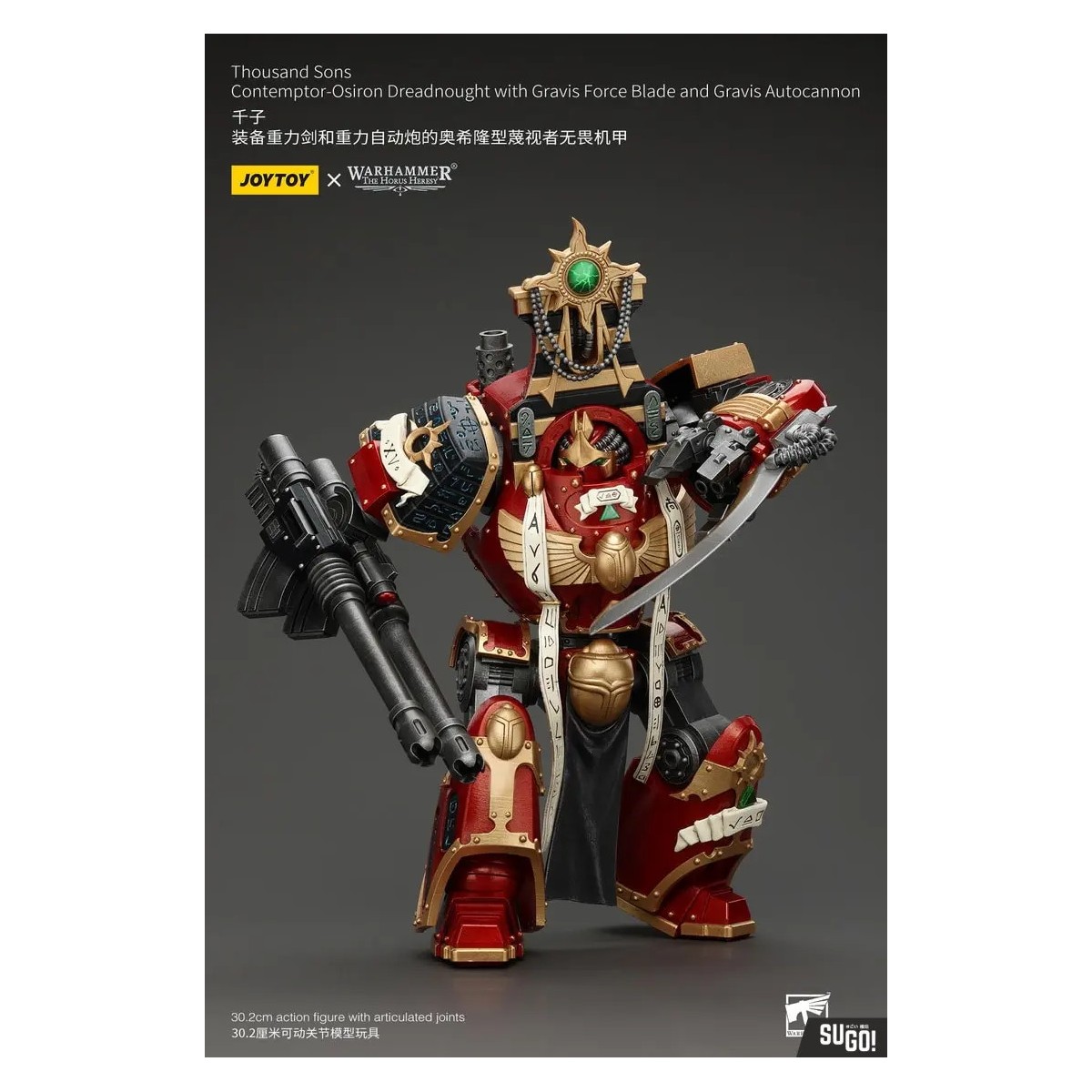 JoyToy Space Marines - Thousand sons - Contemptor-Osiron Dreadnought con Gravis Force Blade y Gravis Autocannon