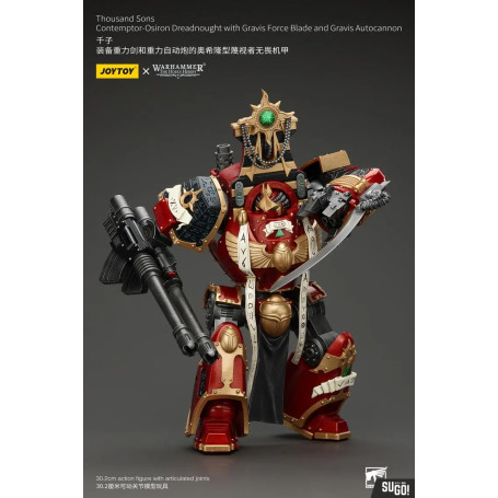 JoyToy Space Marines - Thousand sons - Contemptor-Osiron Dreadnought con Gravis Force Blade y Gravis Autocannon