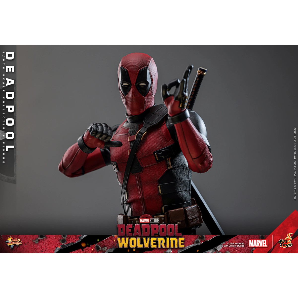 Hot Toys Marvel Deadpool & Wolverine - Deadpool Edición Coleccionista MMS 1/6 