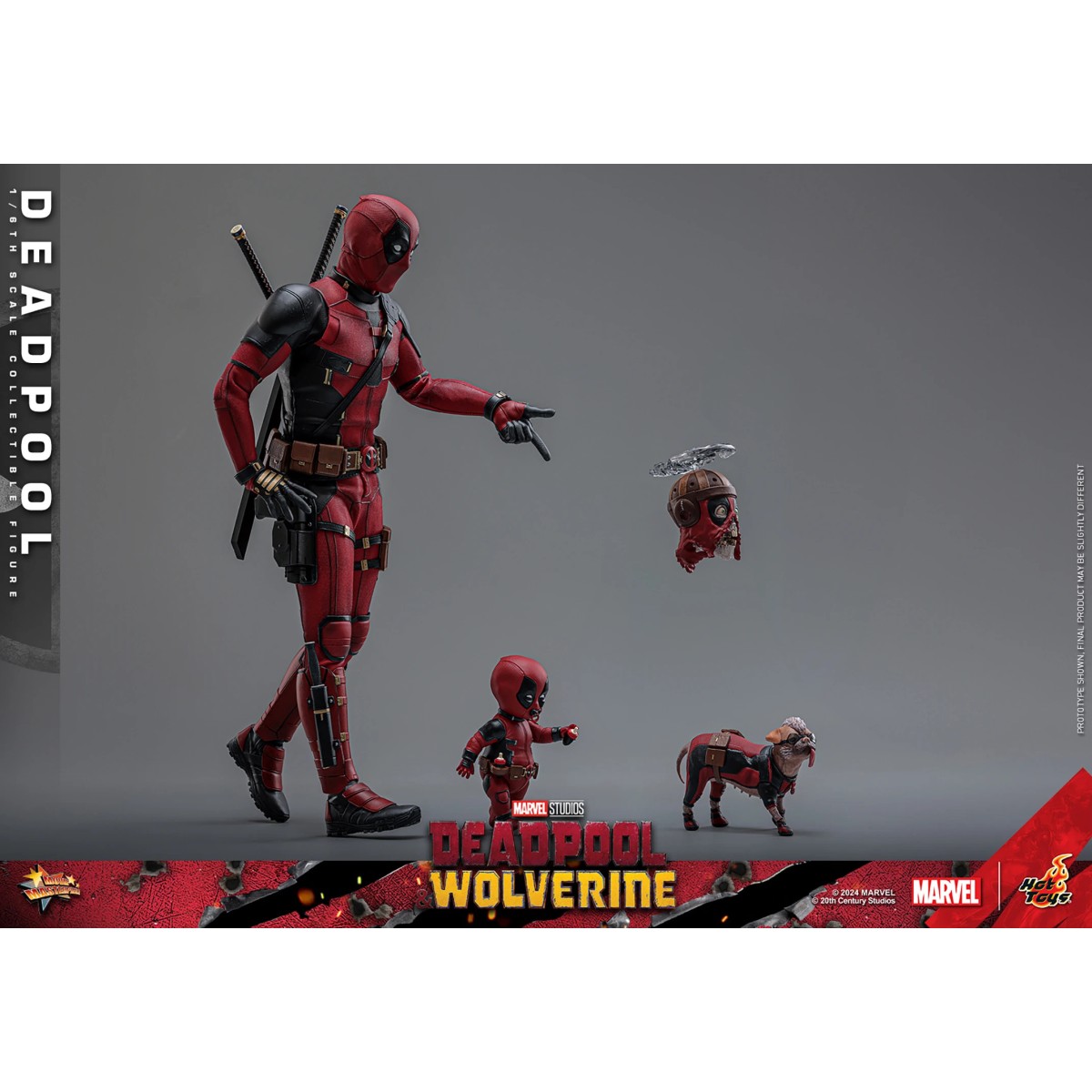 Hot Toys Marvel Deadpool & Wolverine - Deadpool Edición Coleccionista MMS 1/6 
