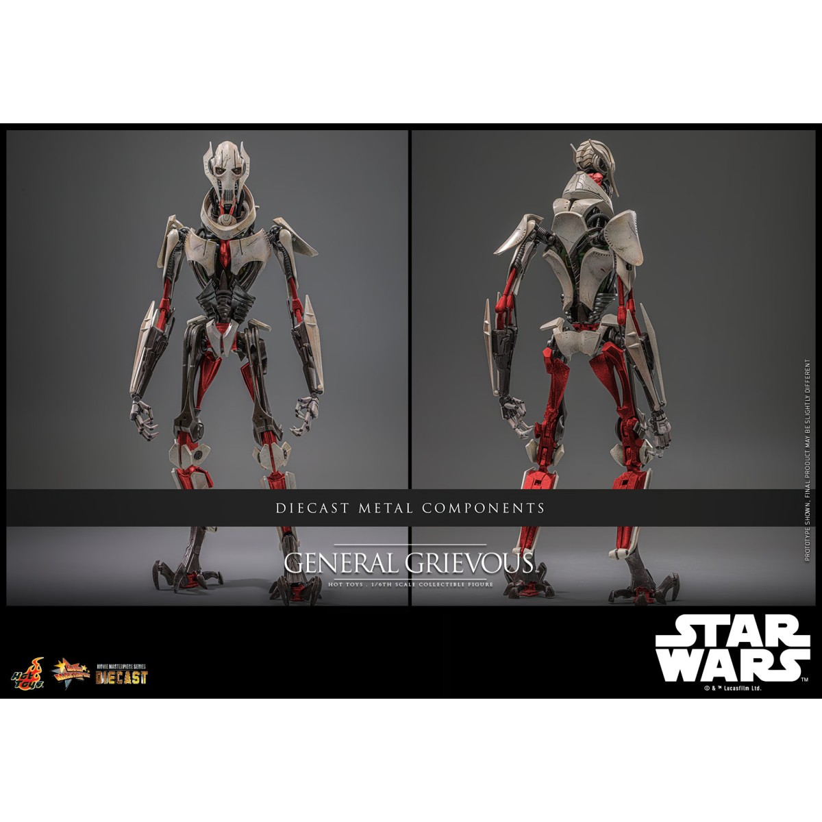 Hot Toys Star Wars - General Grievous Edición Coleccionista die cast 1/6