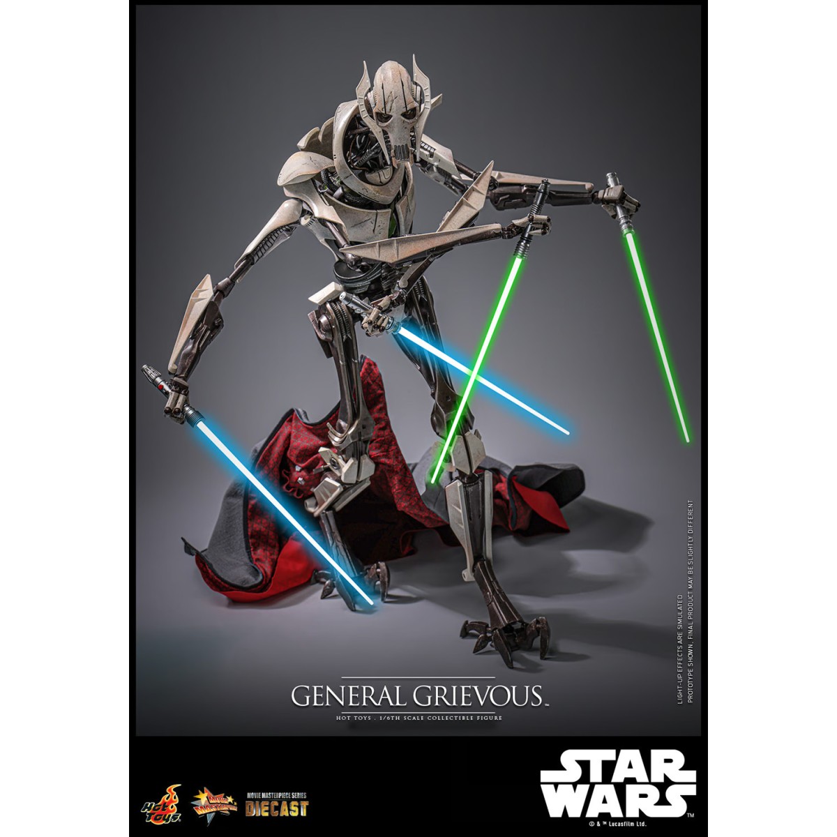 Hot Toys Star Wars - General Grievous Edición Coleccionista die cast 1/6