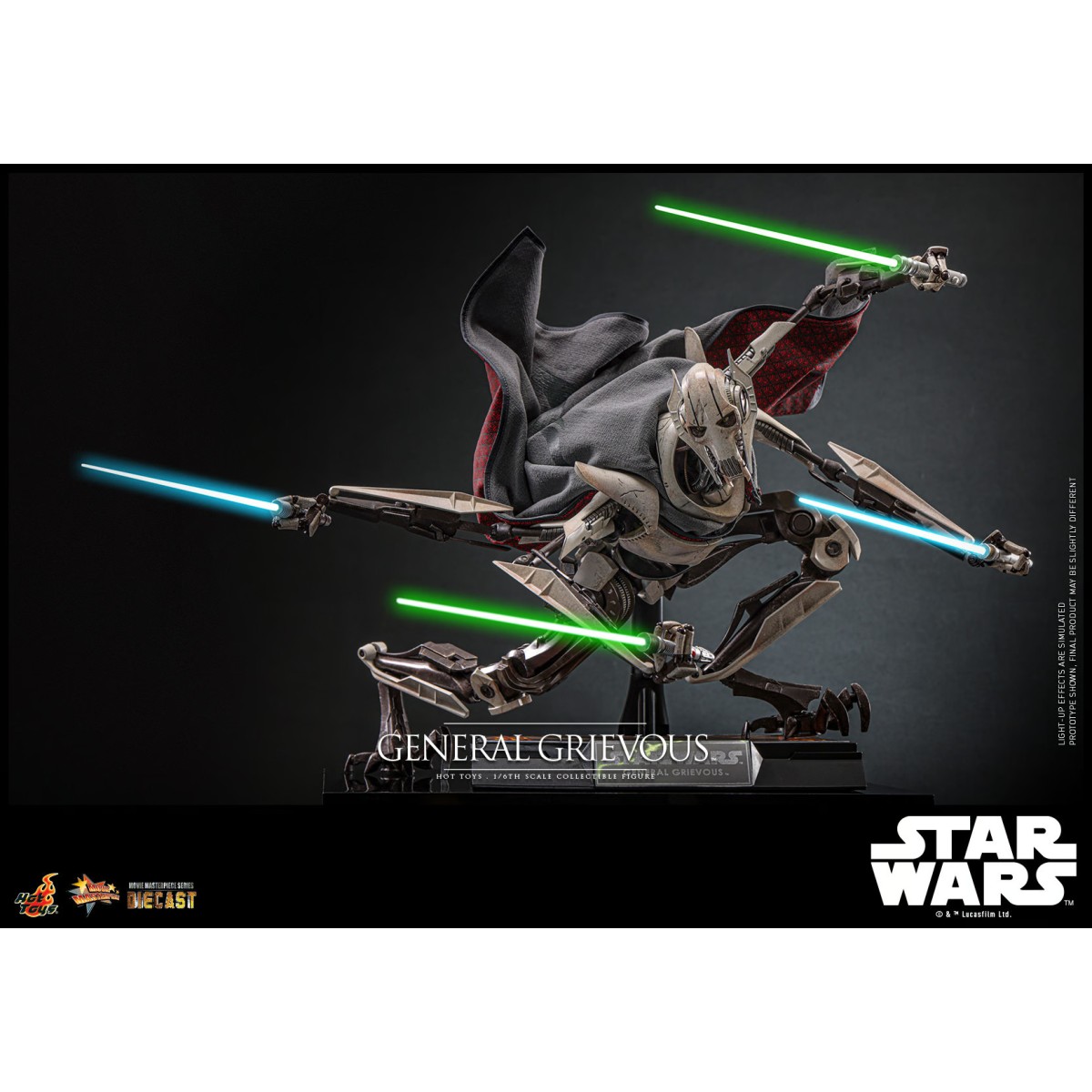 Hot Toys Star Wars - General Grievous Edición Coleccionista die cast 1/6
