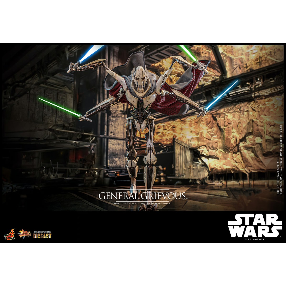 Hot Toys Star Wars - General Grievous Edición Coleccionista die cast 1/6