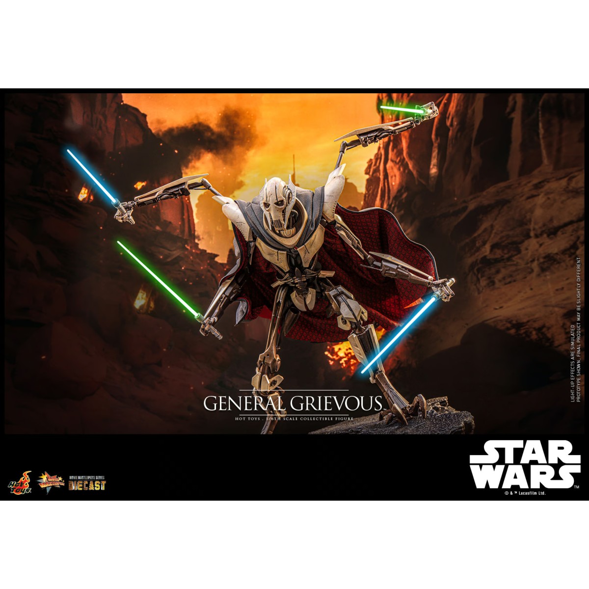 Hot Toys Star Wars - General Grievous Edición Coleccionista die cast 1/6
