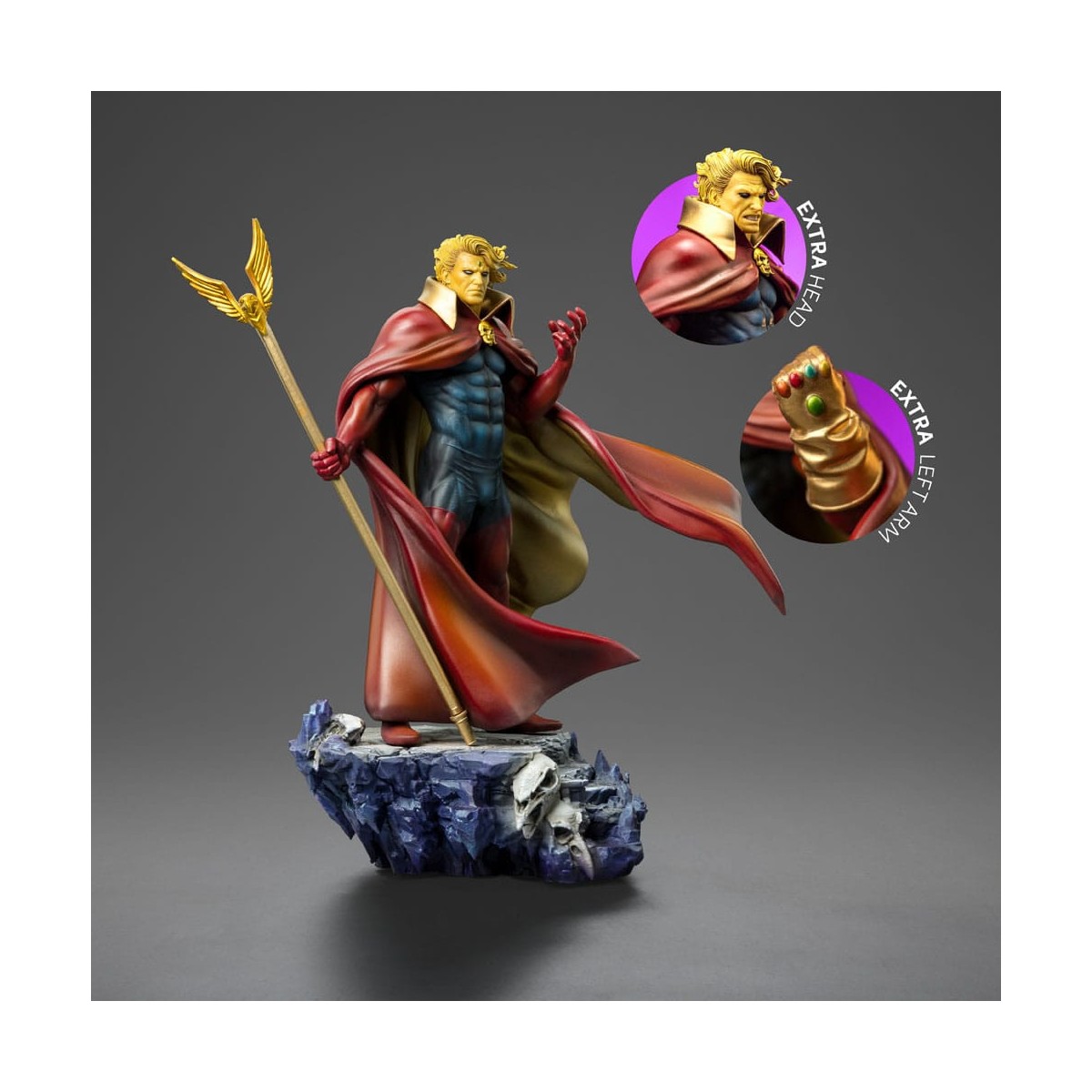 Iron Studios Marvel - Adam Warlock 1/10 BDS Art Scale - Guantelete del Infinito Diorama