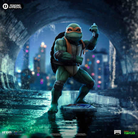 Iron Studios - Película TMNT - MICHELANGELO BDS Art Escala 1/10 - Teenage Mutant Ninja Turtles