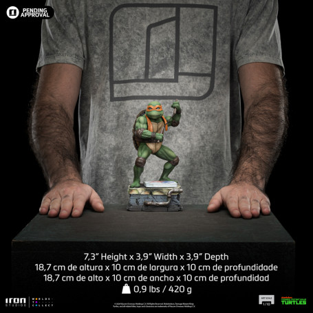 Iron Studios - Película TMNT - MICHELANGELO BDS Art Escala 1/10 - Teenage Mutant Ninja Turtles