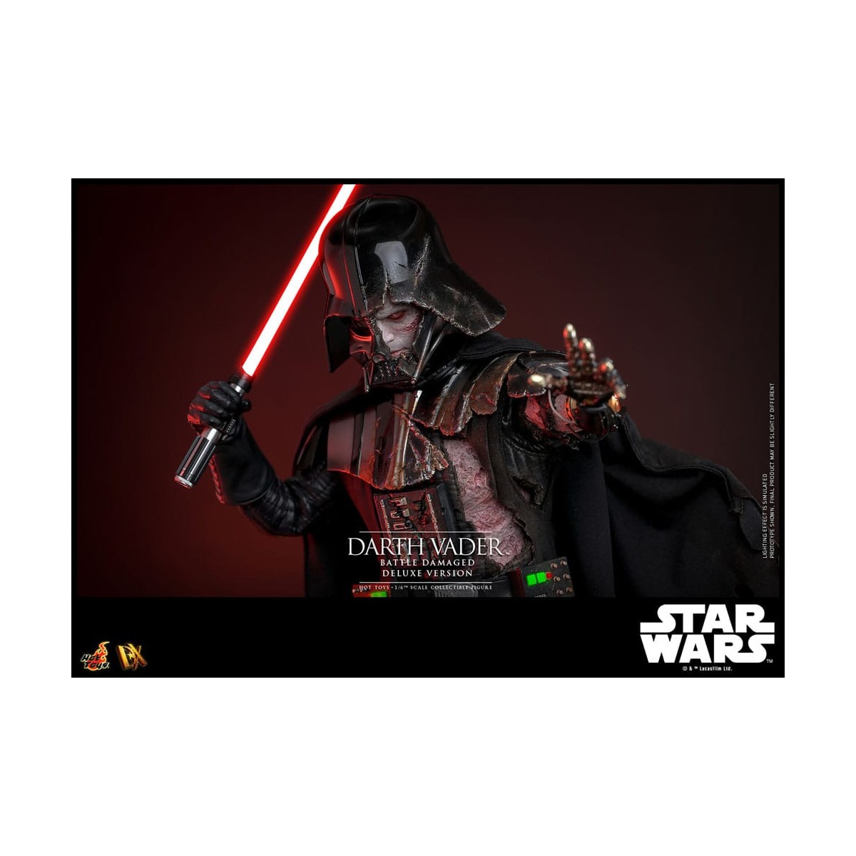 Hot toys Star Wars: Darth Vader Batalla Dañada Versión Deluxe MMS 1/6
