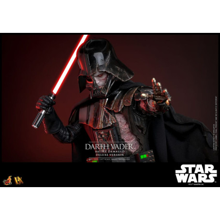 Hot toys Star Wars: Darth Vader Batalla Dañada Versión Deluxe MMS 1/6