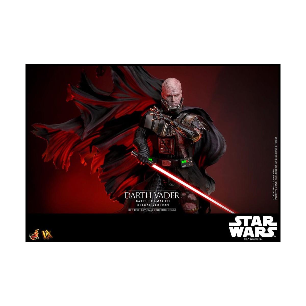 Hot toys Star Wars: Darth Vader Batalla Dañada Versión Deluxe MMS 1/6