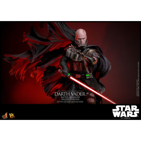 Hot toys Star Wars: Darth Vader Batalla Dañada Versión Deluxe MMS 1/6