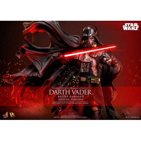 Hot toys Star Wars: Darth Vader Batalla Dañada Versión Deluxe MMS 1/6